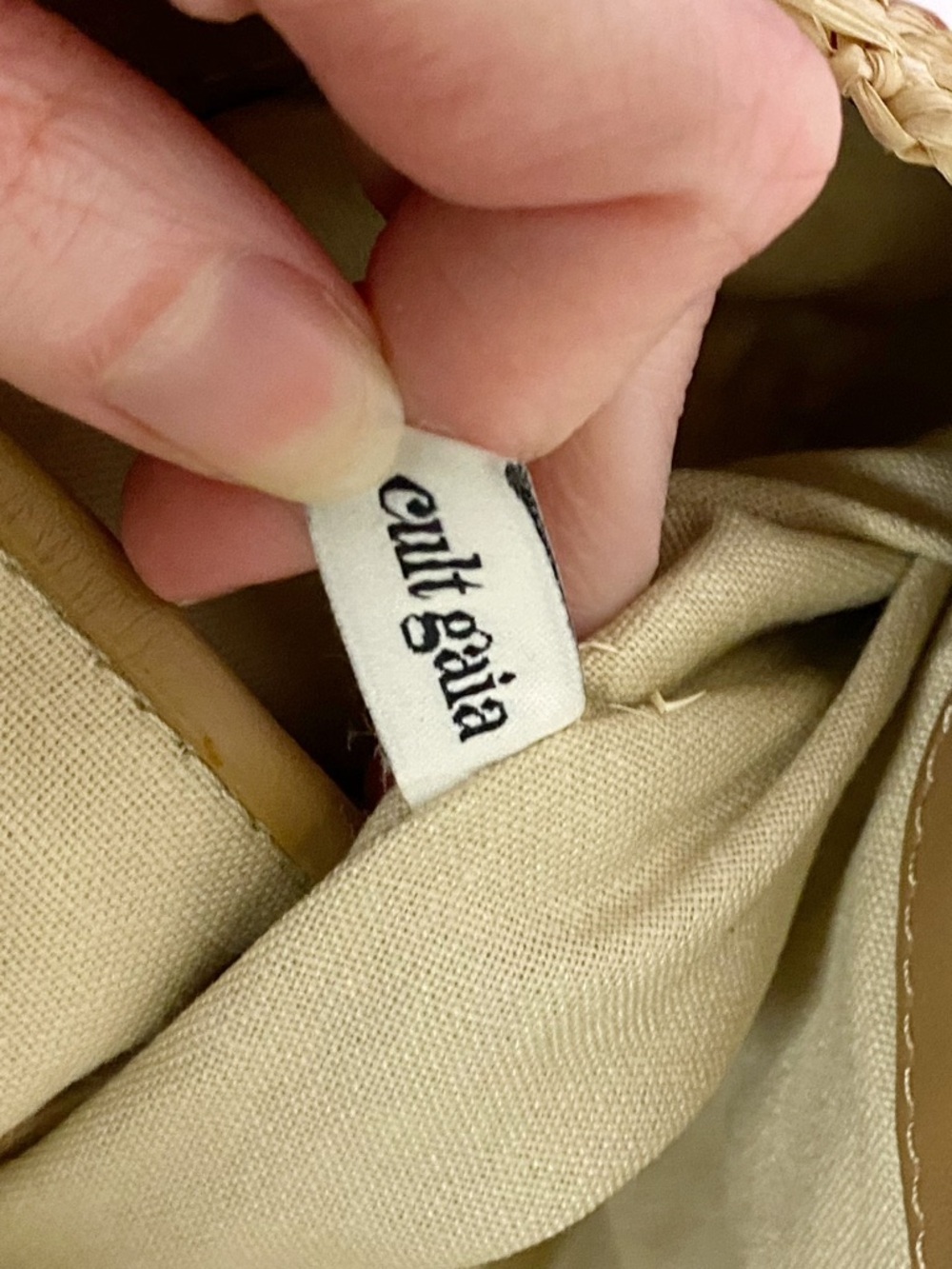 Cult Gaia Lucia Raffia Tote Bag - Picture 11 of 11
